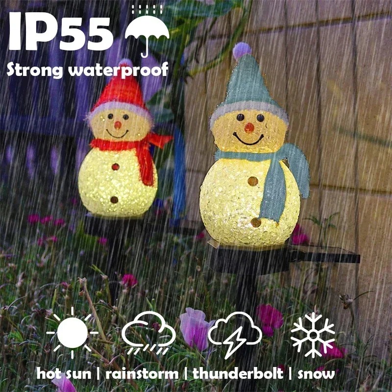 Lámpara Solar de Jardín con Fo - Christmas Lights Outdoor reseña y precio