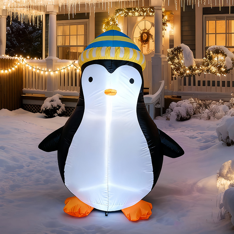 Pingüino Inflable Navideño de  - Christmas Lights Outdoor reseña y precio