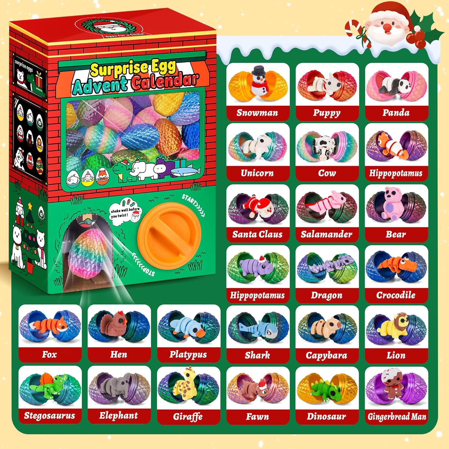 Caja Sorpresa con 24 Huevos Im - Advent Calendar Gift reseña y precio